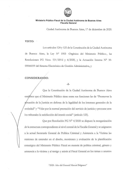 Guía o protocolo estandarizado para la toma de denuncias en caso de violencia de género