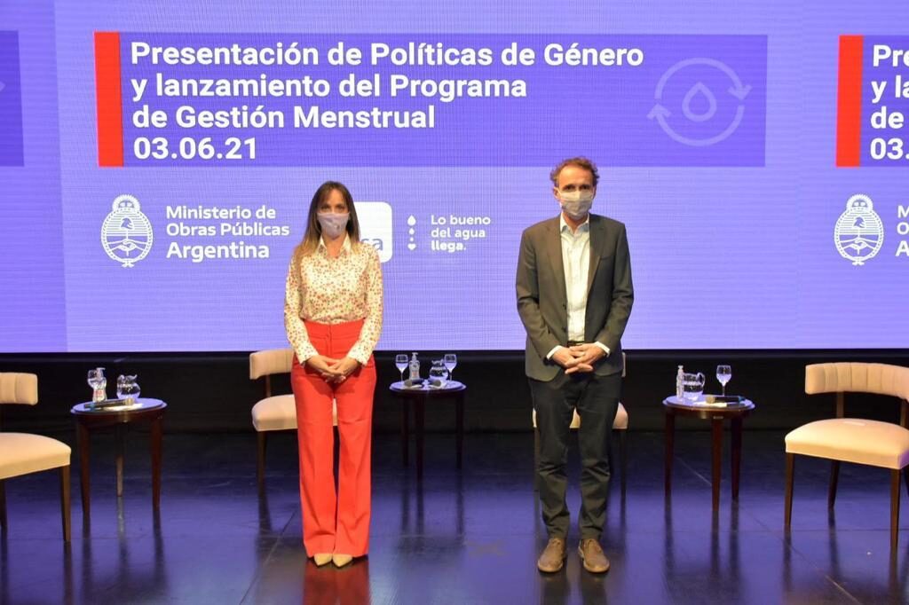Lanzaron del Programa de Gestión Menstrual de AySA