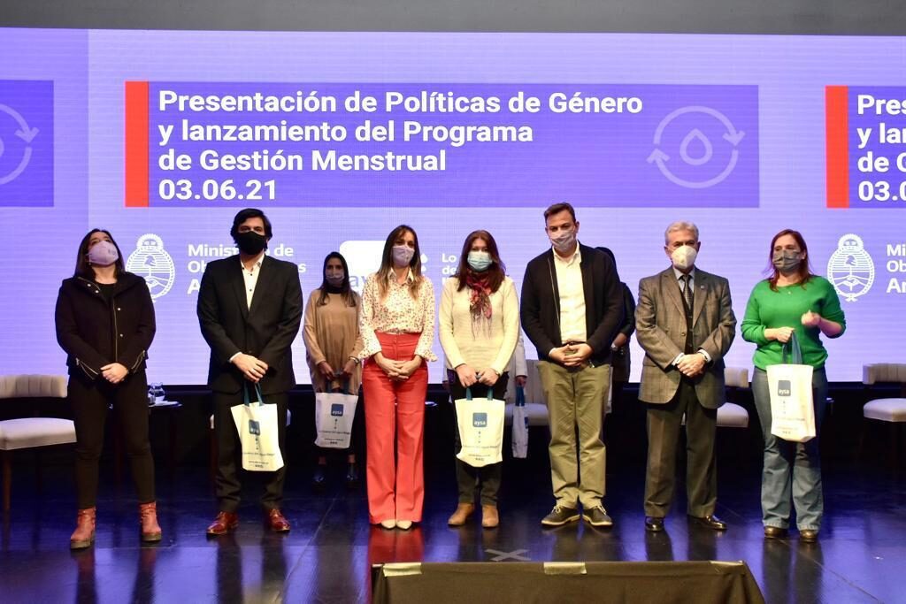 Lanzaron del Programa de Gestión Menstrual de AySA