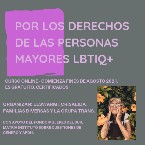 Curso online para promover lugares seguros y amigables para personas mayores LBTIQ+
