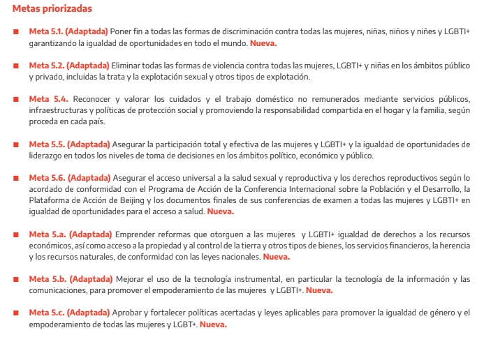 Informe de país 2021 - Objetivos de Desarrollo Sostenible, Agenda 2030
