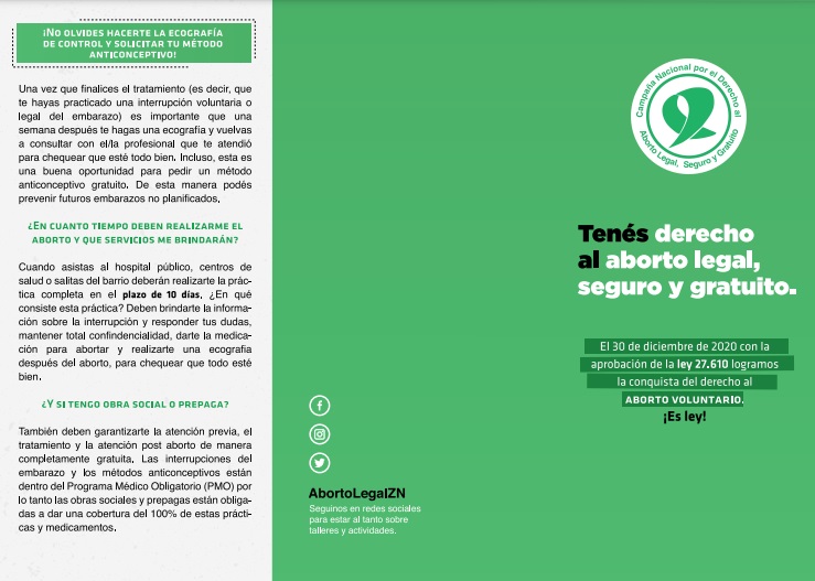 Insumos. Acceso al aborto legal, seguro y gratuito